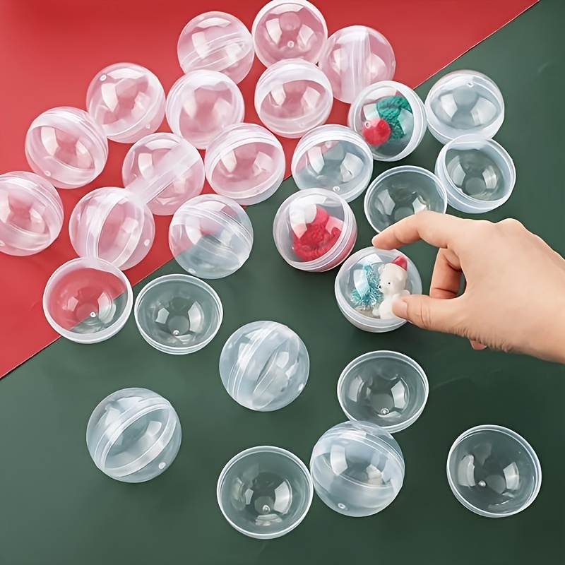 100pcs Clear Plastic Round Cap - Prize Capsule Toy Machine review and price