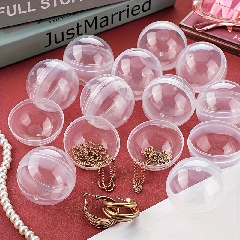 100pcs Clear Plastic Round Cap - Prize Capsule Toy Machine review and price
