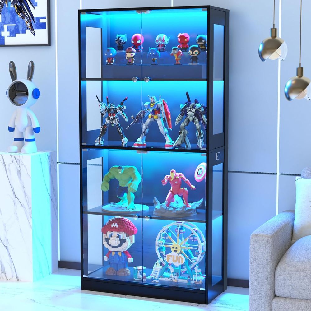 65 Glass Door Display Cabinet, - Glass Cabinet Display review and price