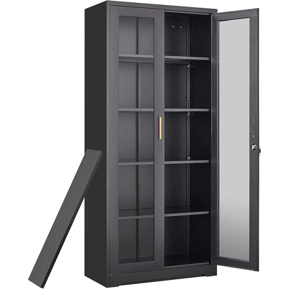 Curio Display Cabinet with Gla - Glass Cabinet Display review and price