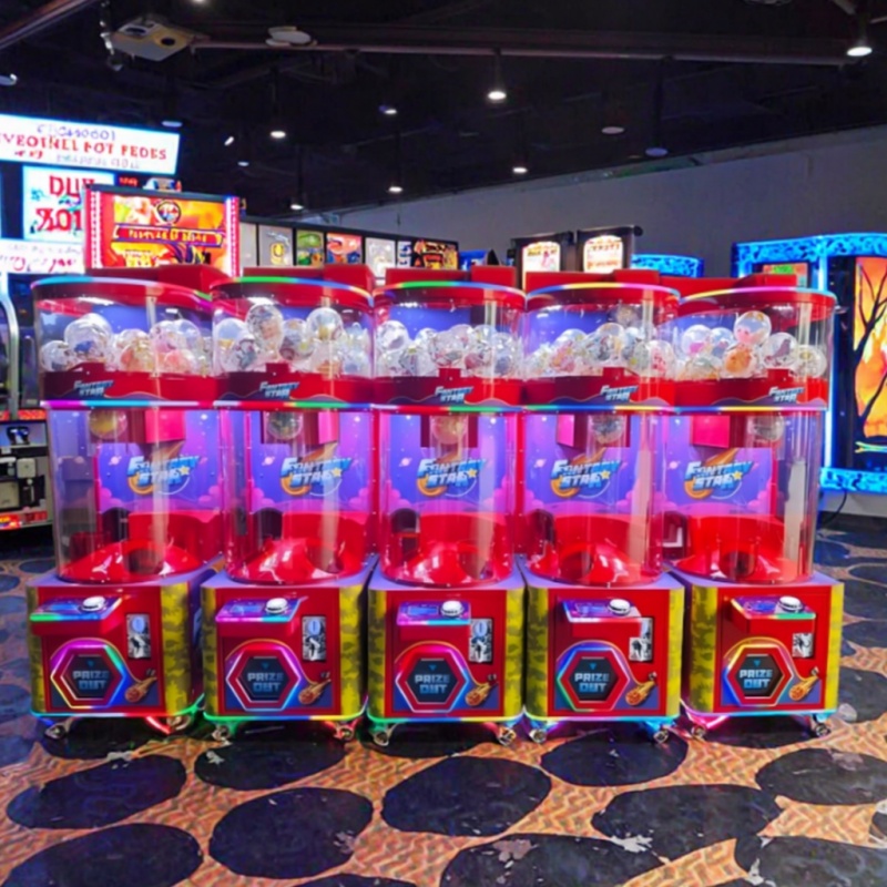 Amusement Park Metal Coin Oper - Prize Capsule Toy Machine review and price