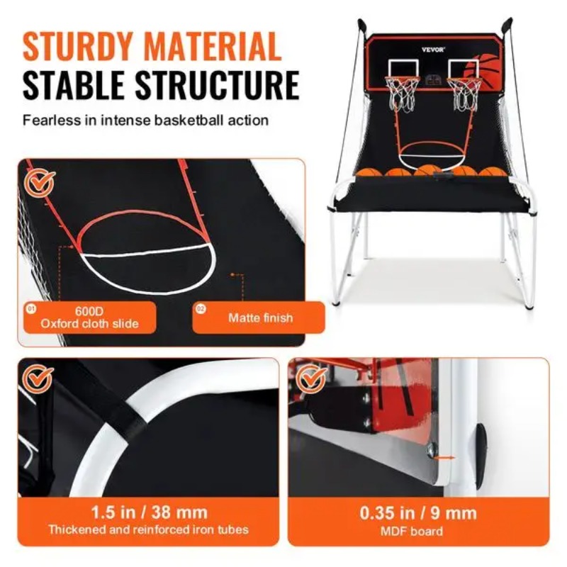 【Hot Item】Foldable Basketball  - Arcade Games & Vending Llc review and price