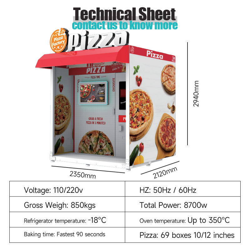 Wholesale Automated Hot Pizza  - Vending Machine Qr Code review and price