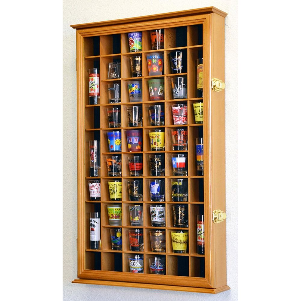 54 Shot Glass Shotglass Shoote - Glass Cabinet Display review and price