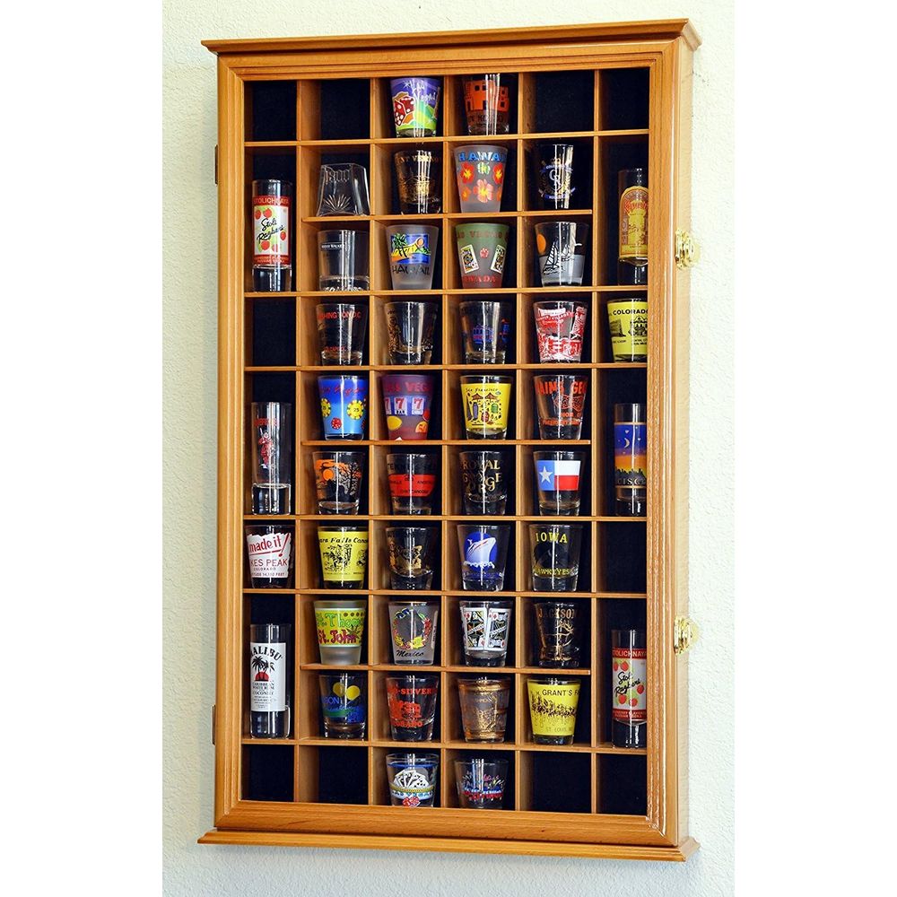 54 Shot Glass Shotglass Shoote - Glass Cabinet Display review and price