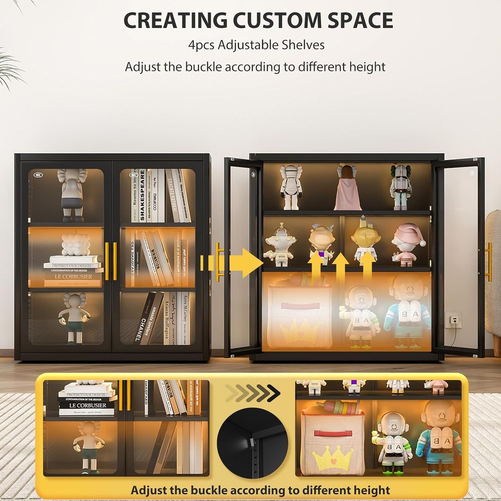 34 Tall Glass Door Display Cab - Glass Cabinet Display review and price