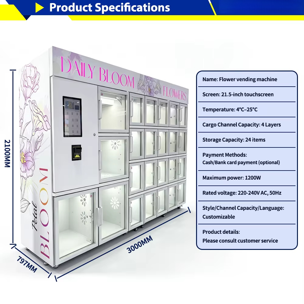 Mini Compact Fresh Flower Vend - Vending Machine Qr Code review and price